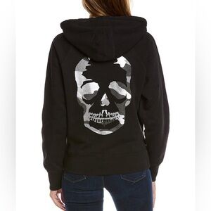 ZADIG & VOLTAIRE CAMO SKULL HOODIE